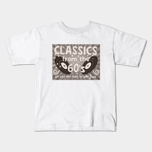 classic rock 60s vintage poster vinyl Kids T-Shirt